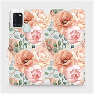 Flip puzdro na mobil Samsung Galaxy A21S – MP02S Pastelové kvety - Kryt na mobil