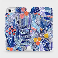 Flip case for Apple iPhone 7 - MP03P Blue flower - Phone Cover
