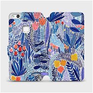 Flip case for mobile Huawei P10 Lite - MP03P Blue flower - Phone Cover