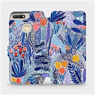 Phone Cover Flip case for mobile phone Huawei Y6 Prime 2018 - MP03P Blue flower - Kryt na mobil