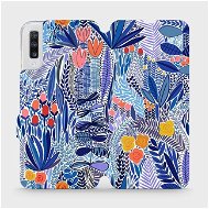 Flip case for Samsung Galaxy A70 - MP03P Blue flower - Phone Cover