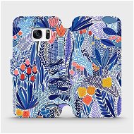 Flip case for Samsung Galaxy S7 - MP03P Blue flower - Phone Cover