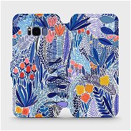 Phone Cover Flip case for Samsung Galaxy S8 - MP03P Blue flower - Kryt na mobil