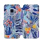 Flip puzdro na mobil Samsung Galaxy S9 – MP03P Modrá kvetena - Kryt na mobil