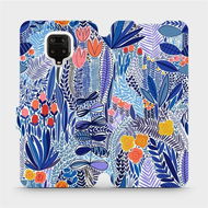 Flip case for Xiaomi Redmi Note 9 Pro - MP03P Blue flower - Phone Cover