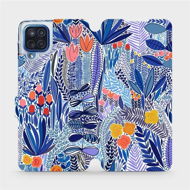 Phone Cover Flip case for Samsung Galaxy M12 - MP03P Blue flower - Kryt na mobil