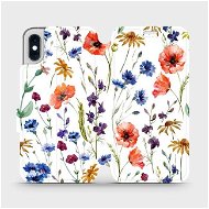 Flip puzdro na mobil Apple iPhone XS – MP04S Lúčne kvety - Kryt na mobil