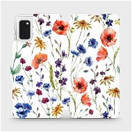 Kryt na mobil Flip puzdro na mobil Samsung Galaxy A41 – MP04S Lúčne kvety - Kryt na mobil