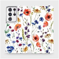 Flip puzdro na mobil Samsung Galaxy S21 Ultra – MP04S Lúčne kvety - Kryt na mobil