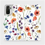Kryt na mobil Flip puzdro na mobil Xiaomi Redmi Note 10s – MP04S Lúčne kvety - Kryt na mobil