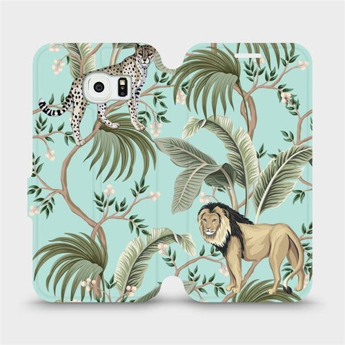 Flip mobile phone case Samsung Galaxy S6 Edge - MP08S Two cats - Phone Cover - Main image