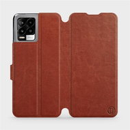 Flip case for Realme 8 Pro in Brown&Gray with grey interior - Phone Cover