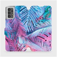 Flip case for Samsung Galaxy A32 LTE - MG10S Purple and blue leaves - Phone Cover