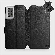 Leather flip case for Samsung Galaxy A32 LTE - Black - Black Leather - Phone Cover