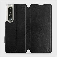 Phone Cover Flip case for Sony Xperia 1 III in Black&Gray with grey interior - Kryt na mobil