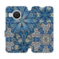 Flip mobile phone case Nokia X20 - V108P Blue mandala flowers - Phone Cover