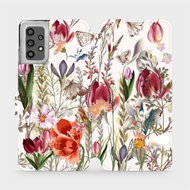 Mobiwear Flip case for Samsung Galaxy A32 LTE - MP01S Blossoming meadow - Phone Cover