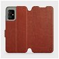 Phone Cover Flip case for Asus Zenfone 8 in Brown&Gray with grey interior - Kryt na mobil
