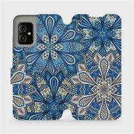 Flip mobile phone case Asus Zenfone 8 - V108P Blue mandala flowers - Phone Cover