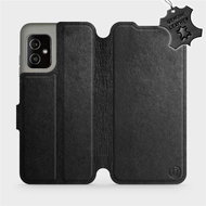 Leather flip case for Asus Zenfone 8 - Black - Black Leather - Phone Cover