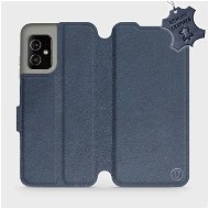 Mobiwear kožené flip puzdro pre Asus Zenfone 8 – Modré - Kryt na mobil