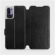Flip case for Xiaomi Redmi Note 10 5G in Black&Gray with grey interior - Phone Cover