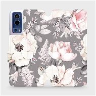 Flip case for Vivo Y72 5G - MX06S Flowers on grey background - Phone Cover