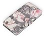 Mobiwear Flip case for Samsung Galaxy S22 - MX06S Flowers on grey background - Phone Case
