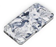 Mobiwear Flip case for Samsung Galaxy S22 - MX09S Blue Flowers - Phone Case
