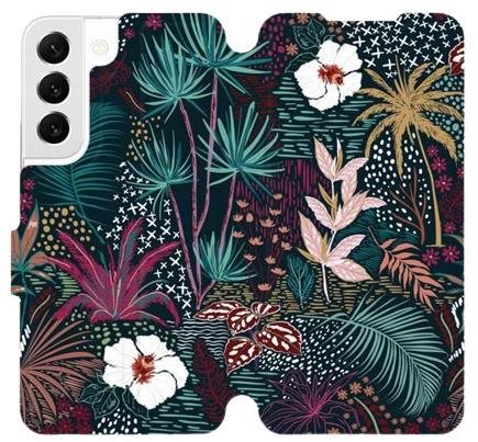 Mobiwear Flip case for Samsung Galaxy S22 - VP13S Dark Flora - Phone Case - Main image