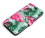 Mobiwear Flip case for Samsung Galaxy S22 Ultra - MC08S Melon and leaves - Phone Case