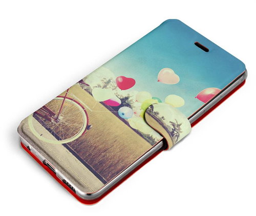 Mobiwear Flip case for Huawei Nova 9 SE - M133P Bicycle and balloons - Phone Case - Main image