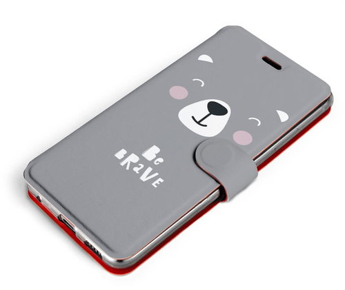 Mobiwear Flip case for Huawei Nova 9 SE - MH06P Be brave - more hugs - Phone Case - Main image
