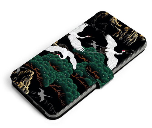 Mobiwear Flip case for Samsung Galaxy A22 5G - VP16S Cranes - Phone Case - Main image