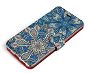 Mobiwear Flip case for Apple iPhone 13 - V108P Blue mandala flowers - Phone Case