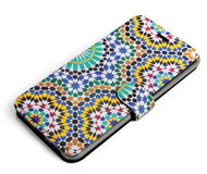 Mobiwear Flip Case for Apple iPhone 13 Mini - ME06S Colorful Pattern - Phone Case