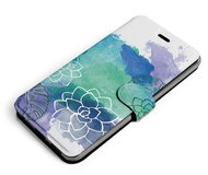 Mobiwear Flip case for Apple iPhone 13 Mini - MG11S Watercolour Flowers - Phone Case