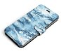 Mobiwear Flip case for Apple iPhone 13 Pro - M058S Light blue horizontal feathers - Phone Case