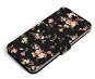 Mobiwear Flip case for Apple iPhone 13 Pro - VD02S Flowers on black - Phone Case