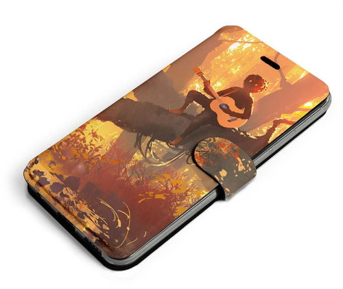 Mobiwear Flip case for Oppo A16s - MA10S Guitarist on the branch - Phone Case - Main image