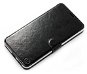 Phone Case Mobiwear Flip case for Realme 8 5G - C_BLS Black&Gray with grey interior - Pouzdro na mobil