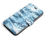 Mobiwear Flip case for Samsung Galaxy M22 - M058S Light blue horizontal feathers - Phone Case