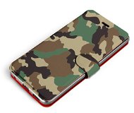 Mobiwear Flip case for Samsung Galaxy S21 FE - V111P Camouflage - Phone Case