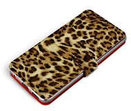 Mobiwear Flip case for Samsung Galaxy S21 FE - VA33P Leopard pattern - Phone Case