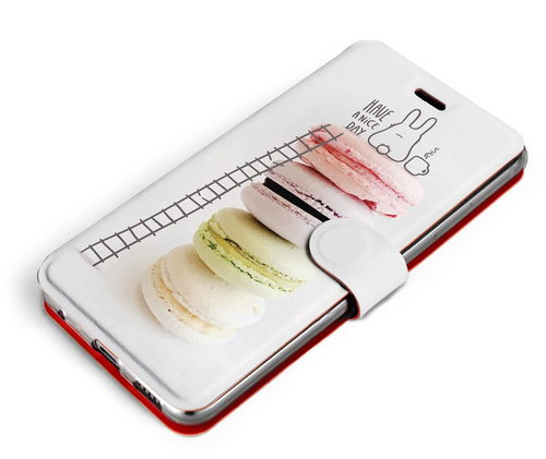 Mobiwear Flip case for Vivo Y33s - M090P Macaroons - have a nice day - Phone Case - Main image