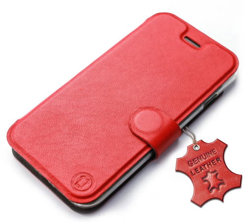 Mobiwear Leather flip case for Xiaomi 11 Lite 5G NE - Red - L_RDS - Phone Case - Main image