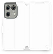 Mobiwear flip book for Motorola EDGE 50 Ultra - C_WHP - Phone Case