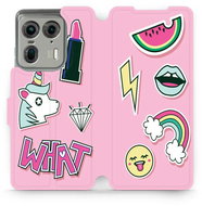 Mobiwear flip book for Motorola EDGE 50 Ultra - M129S - Phone Case