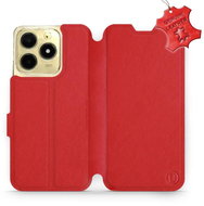 Leather Mobiwear flip book for Realme C61 - Red - L_RDS - Phone Case