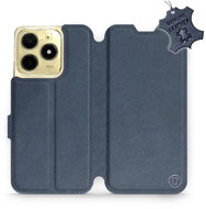 Leather Mobiwear flip book for Realme C61 - Blue - L_NBS - Phone Case